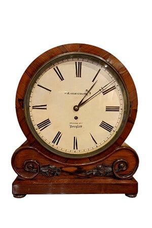 Antieke "Drumhead" Tafelklok