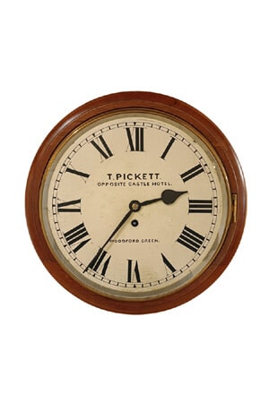 Antieke  schoolklok Pickett