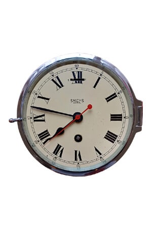 Vintage Scheepsklok chroom