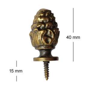 50 messing knopje