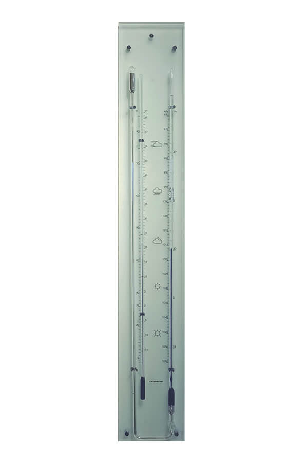 Barometer glas 1 600 x 900 Sympiesometer aluminium